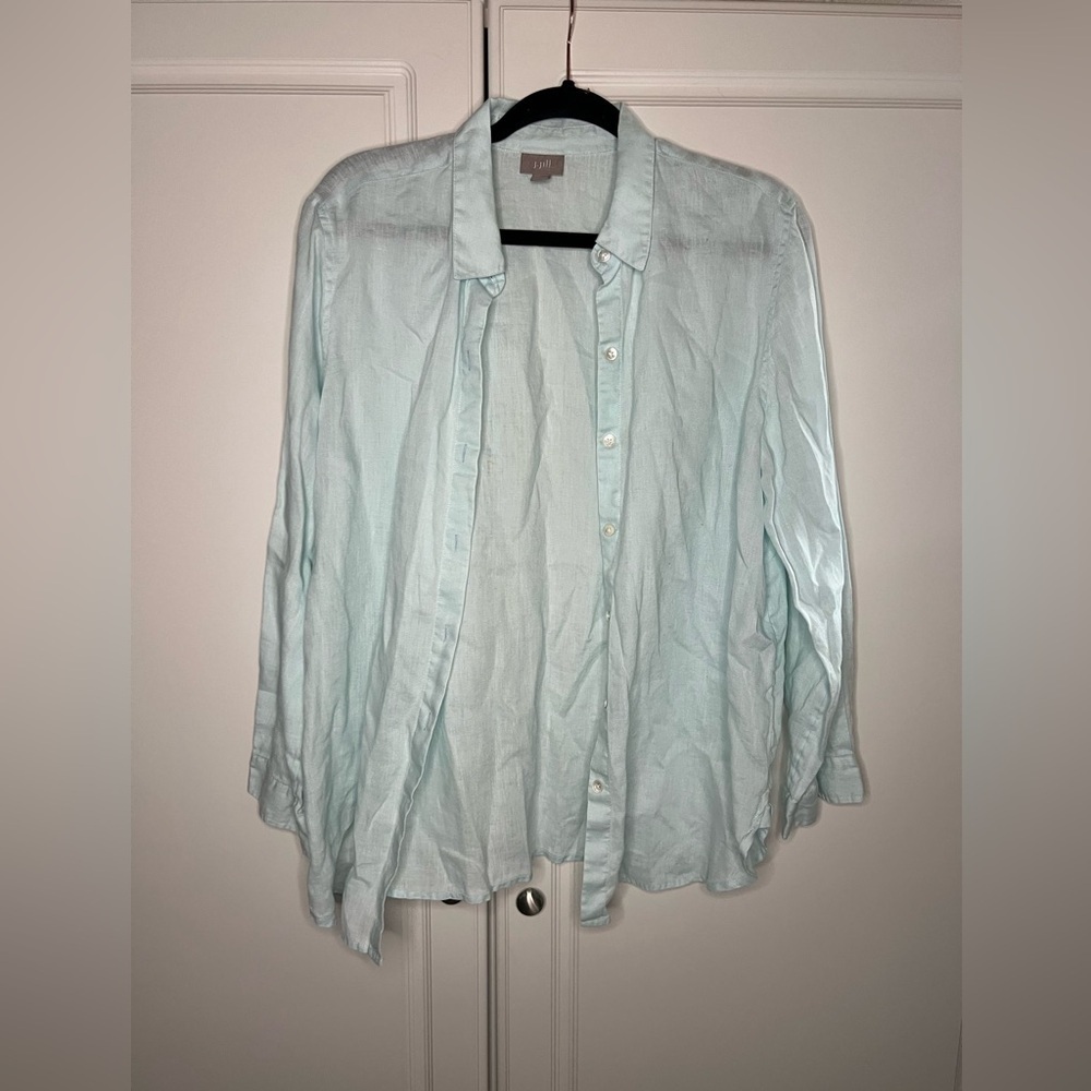 J. Jill 100% linen Button Down